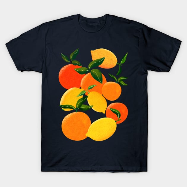 Oranges and Lemons T-Shirt by LeanneSimpson